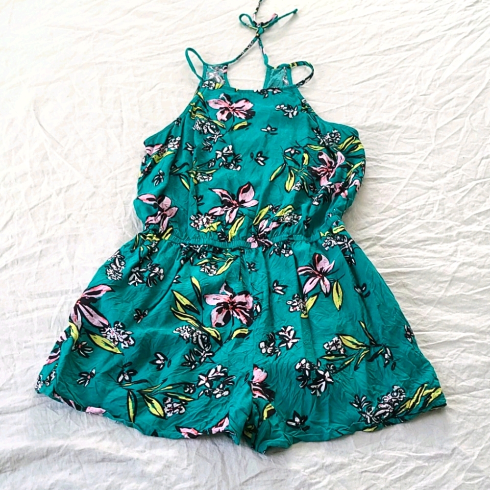 So Floral Romper with Pockets